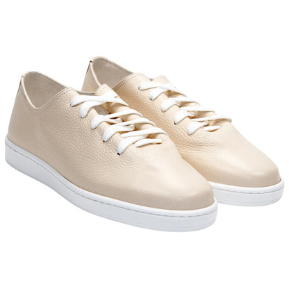 DUCA Max Latte Men's Italian Leather Luxury Sneakers