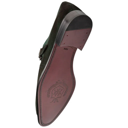 Diesel Burnished Suede Forest Monk Strap | Mezlan Dress Shoes for Men