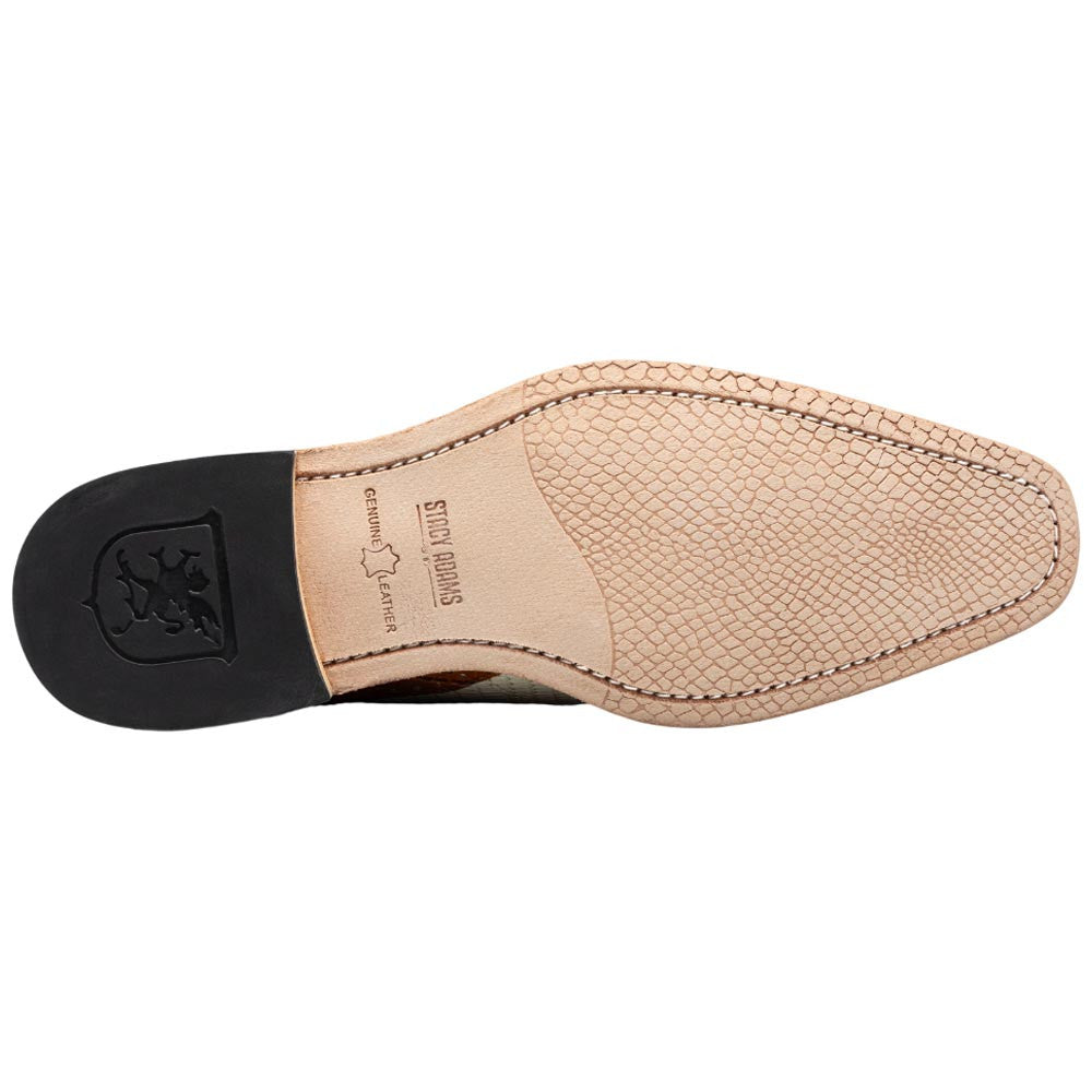 Stacy Adams Tarango Modified Cap Toe Tan Multi Oxford Shoes for Men