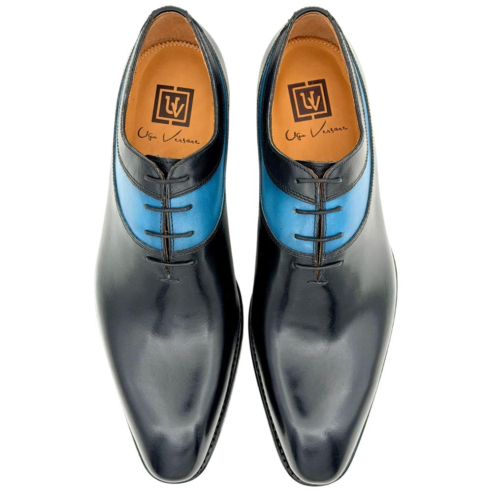 Ugo Vasare Oliver Goodyear Welt Plain Toe Navy Dress Shoes