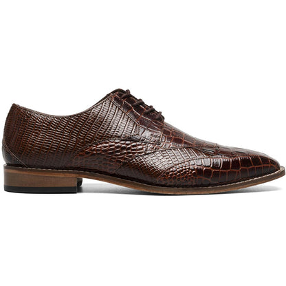 Stacy Adams Tristano Modified Bike Toe Oxford in Cognac