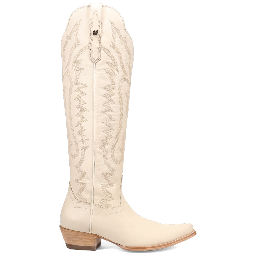 Dan Post Heartland Bone Leather Snip Toe Zipper Western Cowgirl Boots