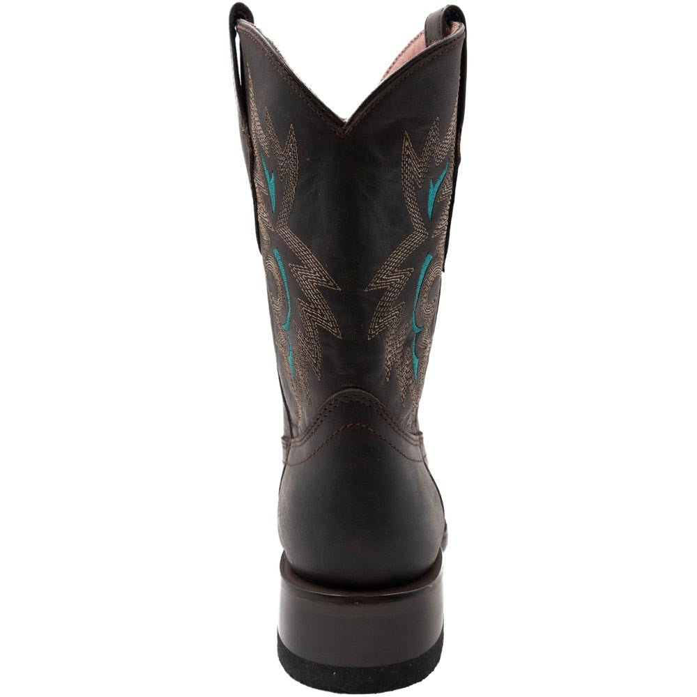 Ferrini Women’s Betsy Nicotine Square Toe Leather Cowboy Boots