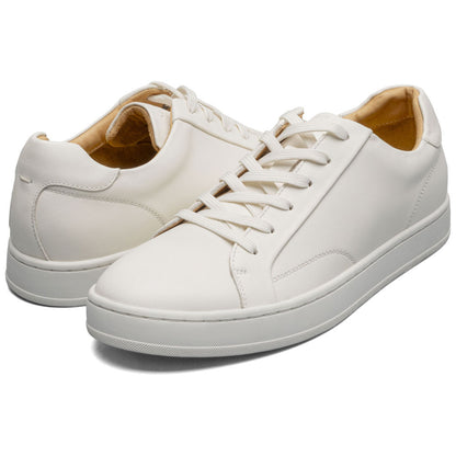 Norwalk Monopoli Lace To Toe Sneaker | Florsheim Cream Dress Sneakers for Men