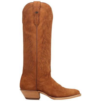 Dan Post Neon Prairie Women's Rust Suede Leather Western Boot - 15" Shaft, Narrow J Toe