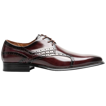 Stacy Adams Alexander Plain Toe Oxford - Burgundy