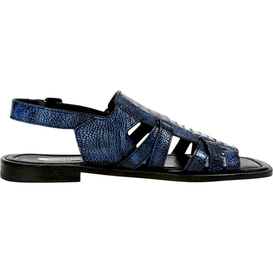 Mauri Antigua Men's Special Dye Night Exotic Ostrich Leg Sandal