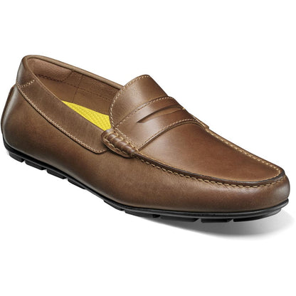 Florsheim Motor Brown Smooth Moc Toe Penny Driver Men's Shoes