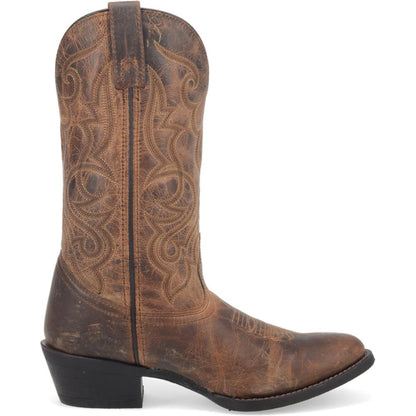 Laredo Maddie Tan Leather Round Toe Western Cowgirl Boots (USA Women Size)