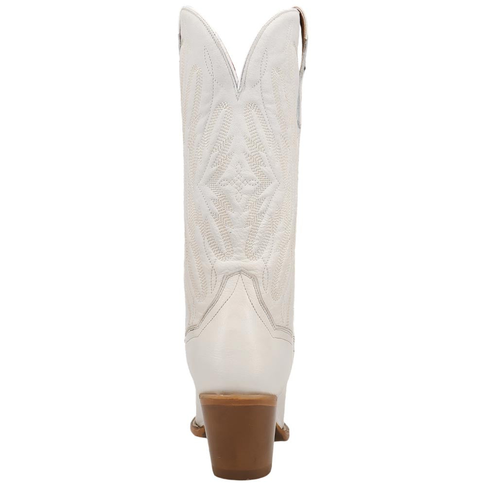 Dan Post Mila White Women's Leather Western Boots