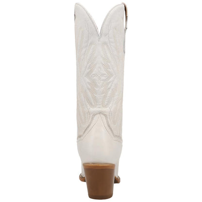 Dan Post Mila White Women's Leather Western Boots