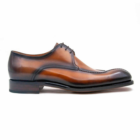 Ugo Vasare Jayden Caramel Apron Split Toe Derby Shoes
