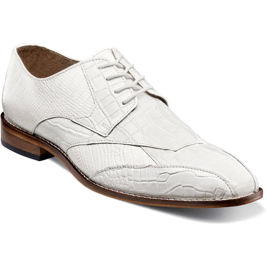 Stacy Adams Tristano Modified Bike Toe Oxford in White
