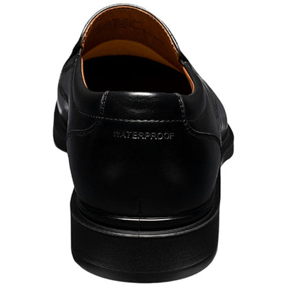 Florsheim Forecast Waterproof Bike Toe Slip-On Black Leather Loafers for Men
