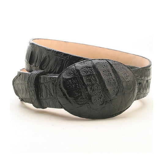 Los Altos Black Genuine Caiman Hornback