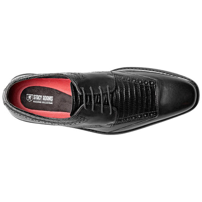 Stacy Adams Gambetta Modified Cap Toe Oxford - Black