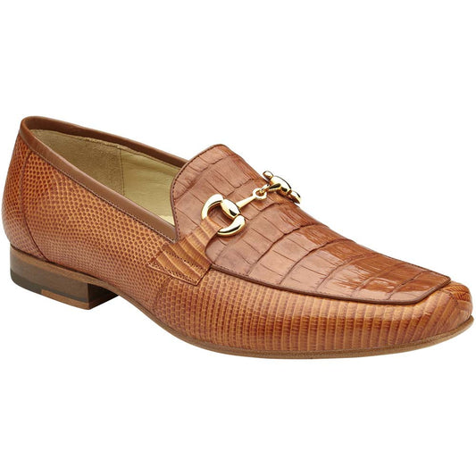 Belvedere Udine Brandy Men’s Genuine Caiman & Lizard Loafers