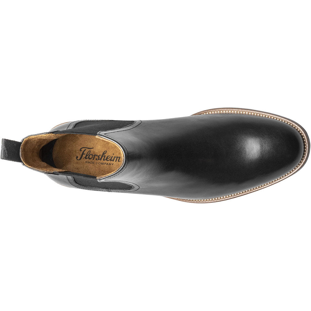 Florsheim Rucci Plain Toe Gore Black Boots