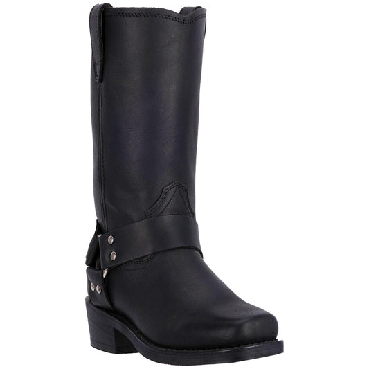 Dingo Dean Black Oil Resistant Leather Men's Biker Boot