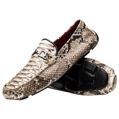 Marco Di Milano Pia Python Driving Shoe - Natural