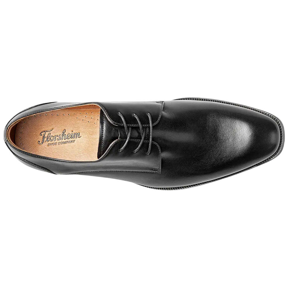 Florsheim Sorrento Lux Plain Toe Oxford - Black Leather Dress Shoe