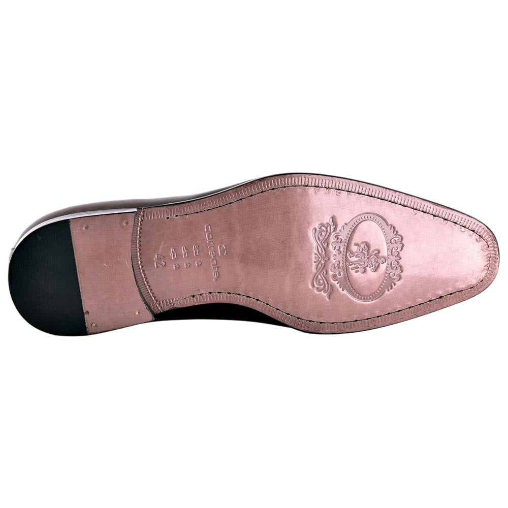 Corrente Men's Perforated Cap-Toe Oxford - Brown