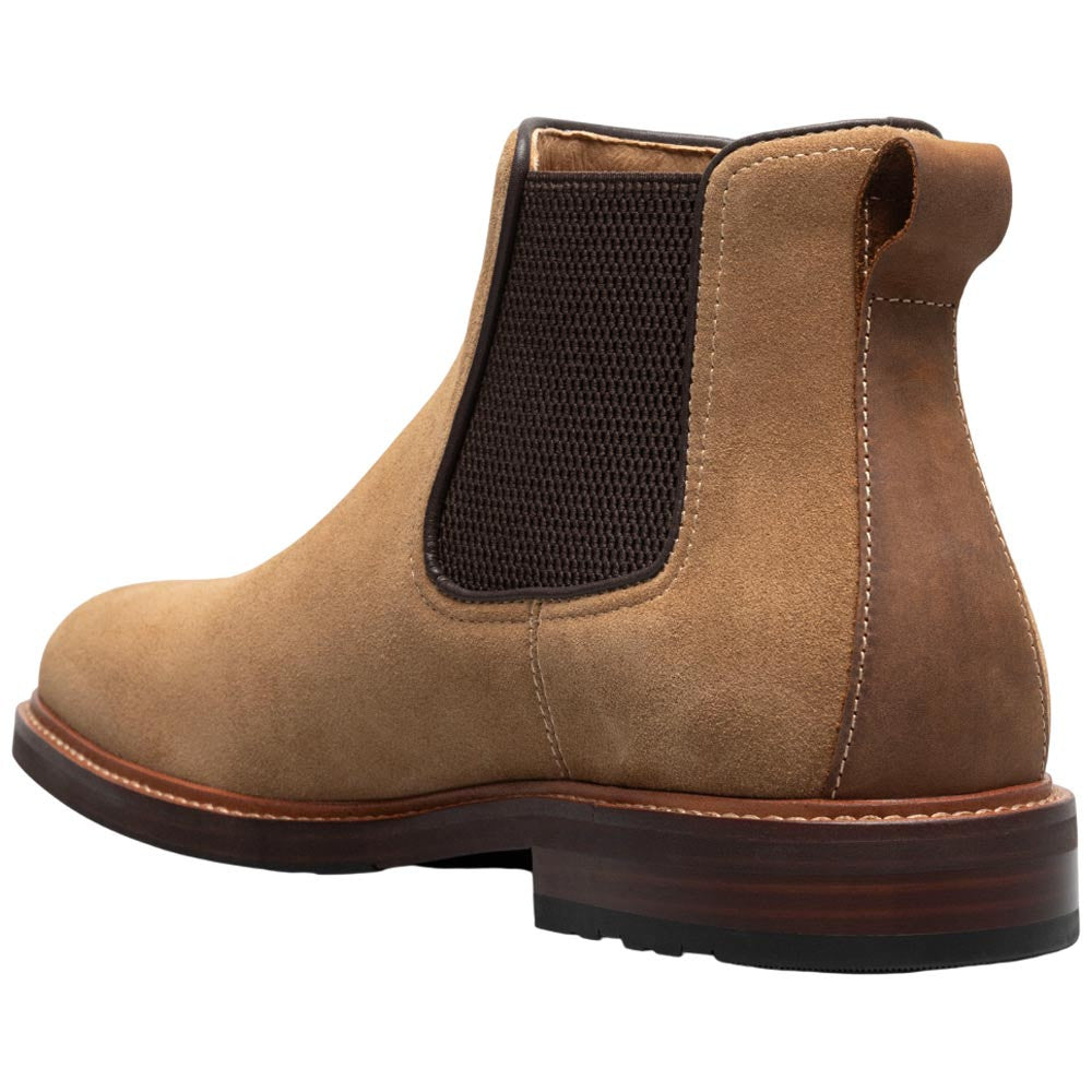 Florsheim Anthem Plain Toe Mocha Suede Chelsea Boot for Men