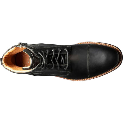 Florsheim Lodge Black CH Cap Toe Lace Boots