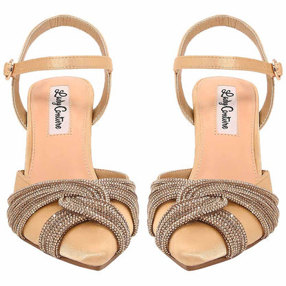 Lady Couture Fay 3.5” Pumps in Gold