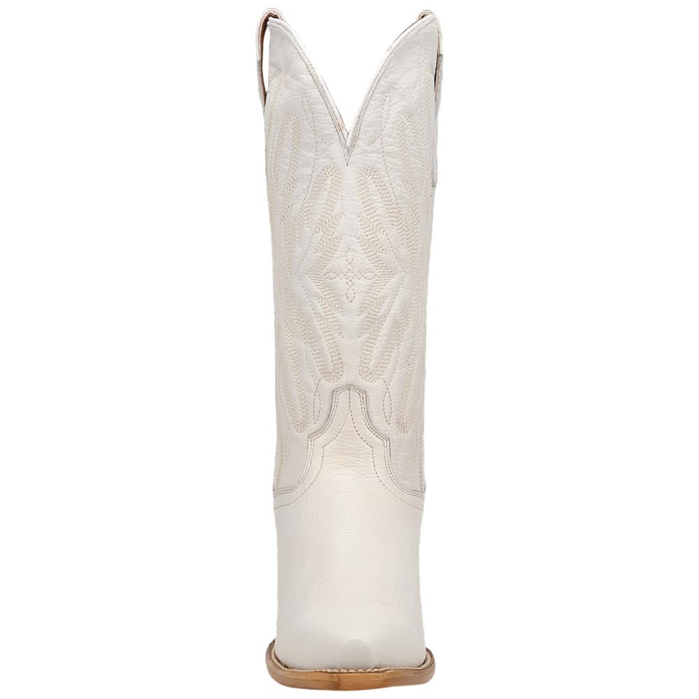 Dan Post Mila White Women's Leather Western Boots