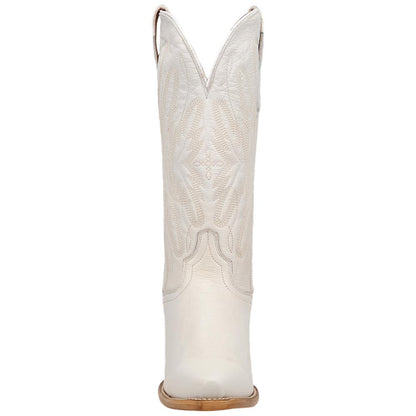 Dan Post Mila White Women's Leather Western Boots