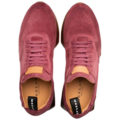 Mezlan Men’s Carlucci Wine Sport-Dress Suede Sneaker