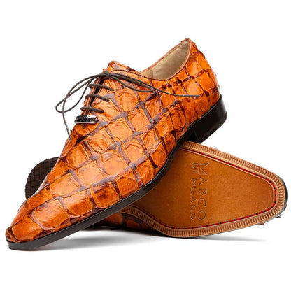 Oliveri Men’s Genuine Pirarucu Skin Classic Dress Oxford | Marco Di Milano