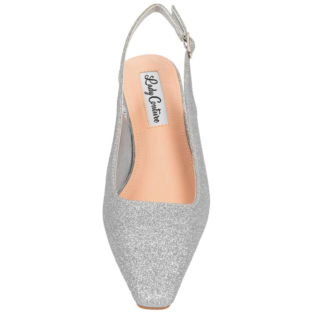 Lady Couture Natalie Pump 2” Heels in Silver