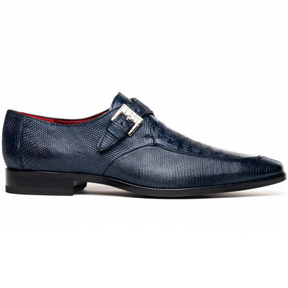 Toluca Genuine Crocodile and Lizard Skin Monk Strap | Marco DI Milano
