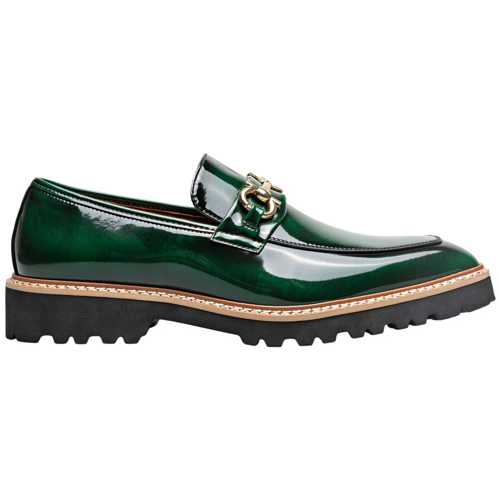 Stacy Adams Carabello Moc Toe Bit Slip-On - Green