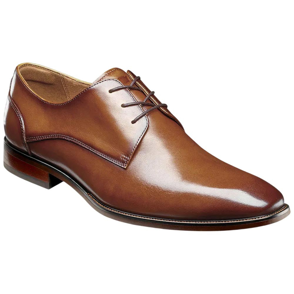 Florsheim Sorrento Lux Plain Toe Oxford - Cognac Leather Dress Shoe