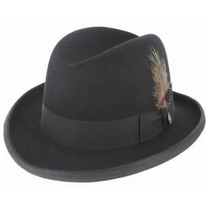Stetson Homburg Royal Deluxe Fur Felt Formal Hat