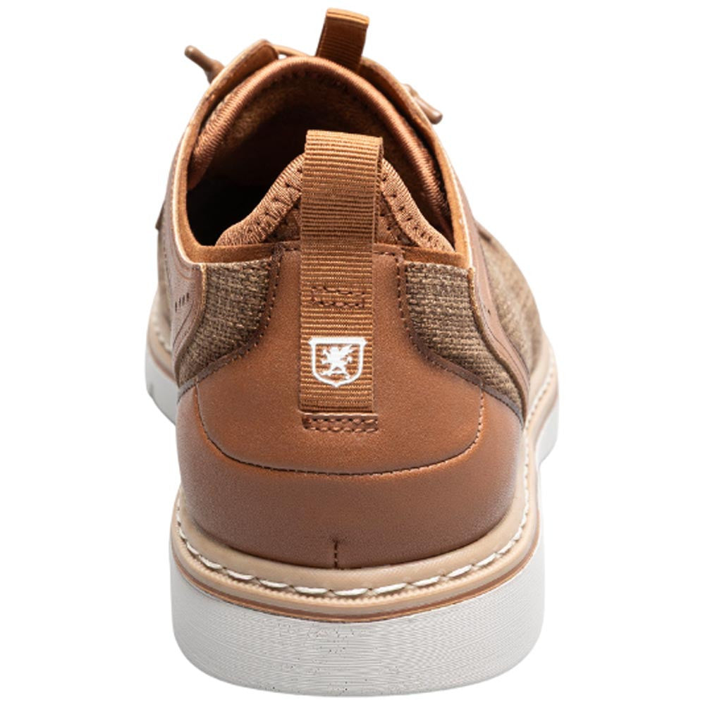 Stacy Adams Sebert Plain Toe Tan Elastic Lace Sneakers for Men