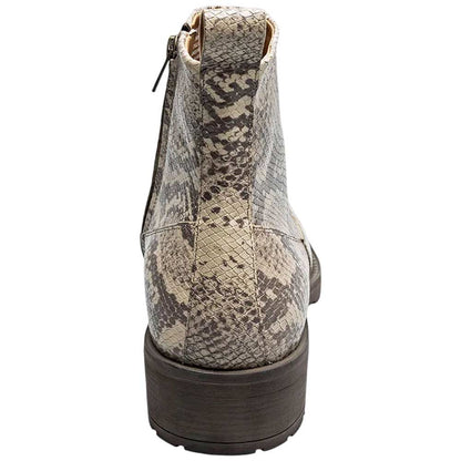 Stacy Adams Shea Plain Toe Side Zip Boot - Natural