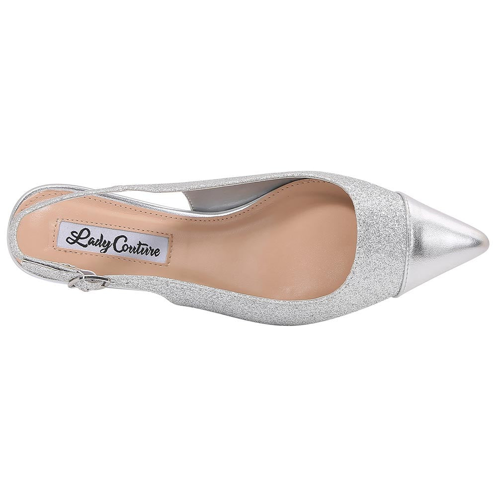 Lady Couture Saphire Pump 1.5” In Silver