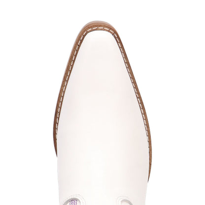 Nashville Nights Leather White with Multi-Color Embroidered Snip Toe Women Boot | Dingo Western Cowgirl Boots