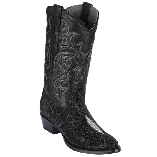 Los Altos Exotic Black Boots Genuine Stingray Skin