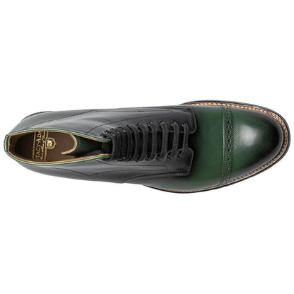Stacy Adams Madison Green Anaconda Print Leather Cap Toe Boots (USA Men Size)