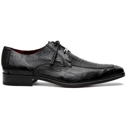 Andretti Black Men’s Genuine Ostrich Leg Dress Derby | Marco Di Milano
