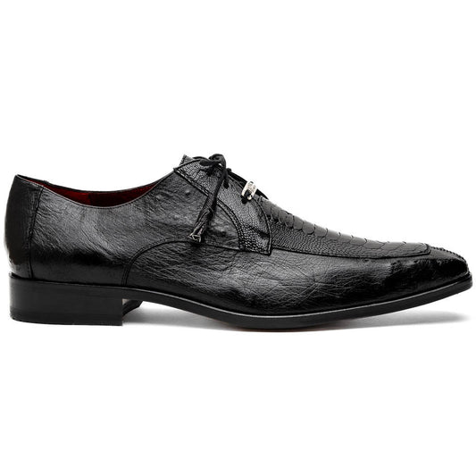 Andretti Black Men's Genuine Ostrich Leg Dress Derby | Marco Di Milano