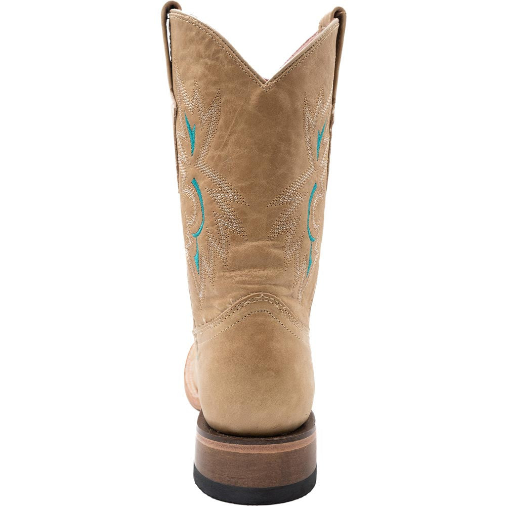 Ferrini Women’s Betsy Tan Square Toe Leather Cowboy Boots