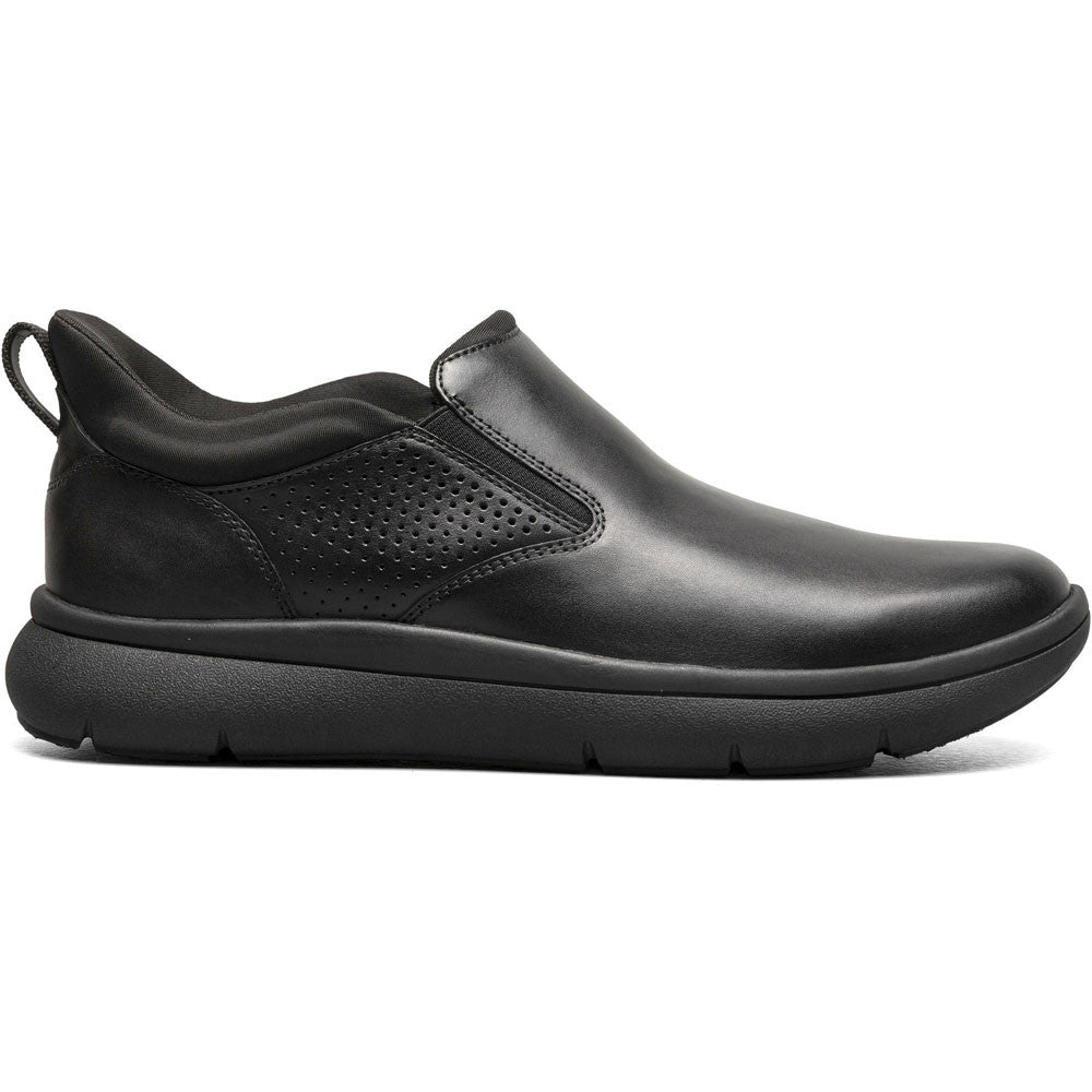 Florsheim Fleet Black Smooth Plain Toe Slip-On Men's Sneaker