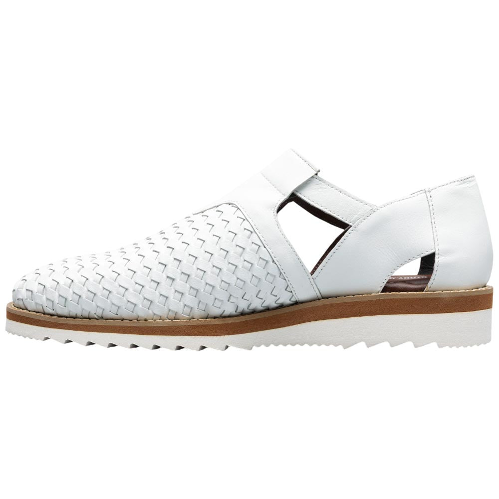 Stacy Adams Alvarado White Woven City Sandal for Men