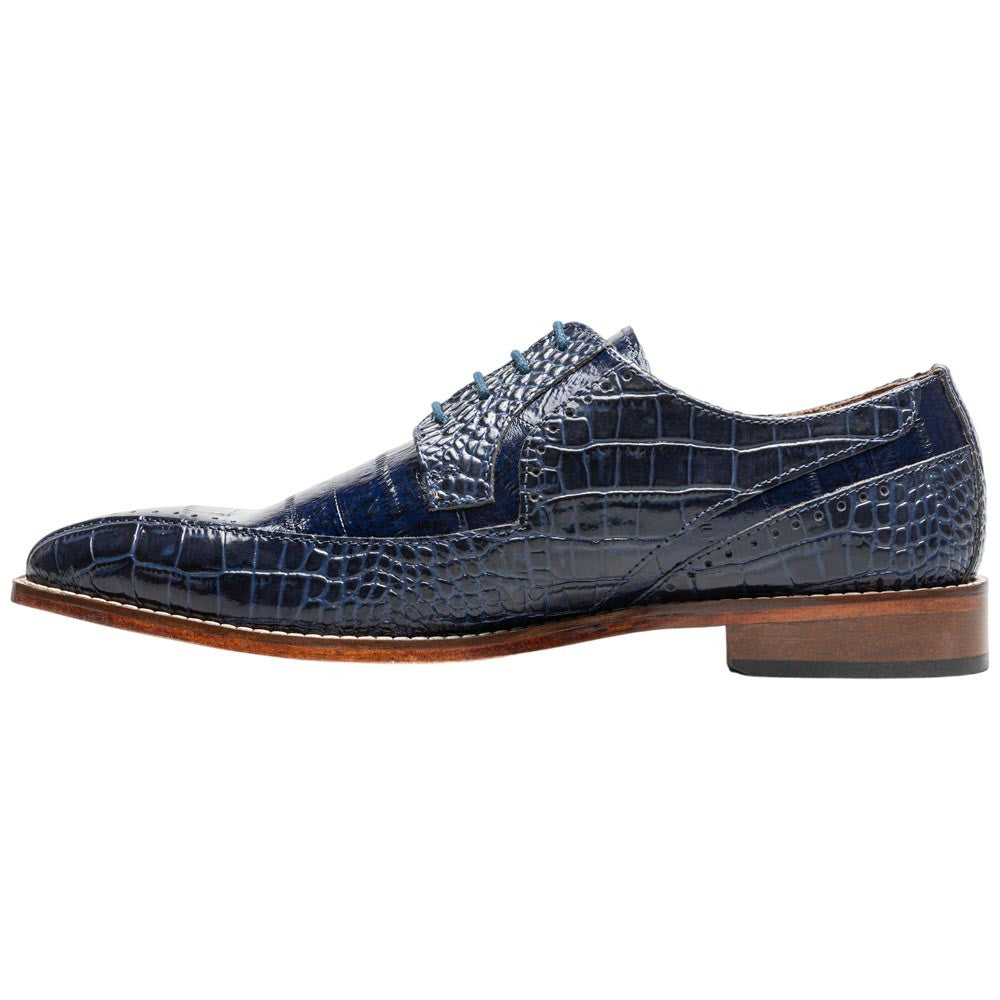 Stacy Adams Talamanco Bike Toe Oxford - Blue